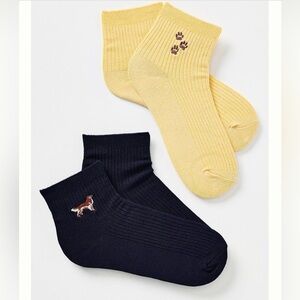 Anthropologie NWT Icon Trouser Socks- Hunting Dog- Set of 2